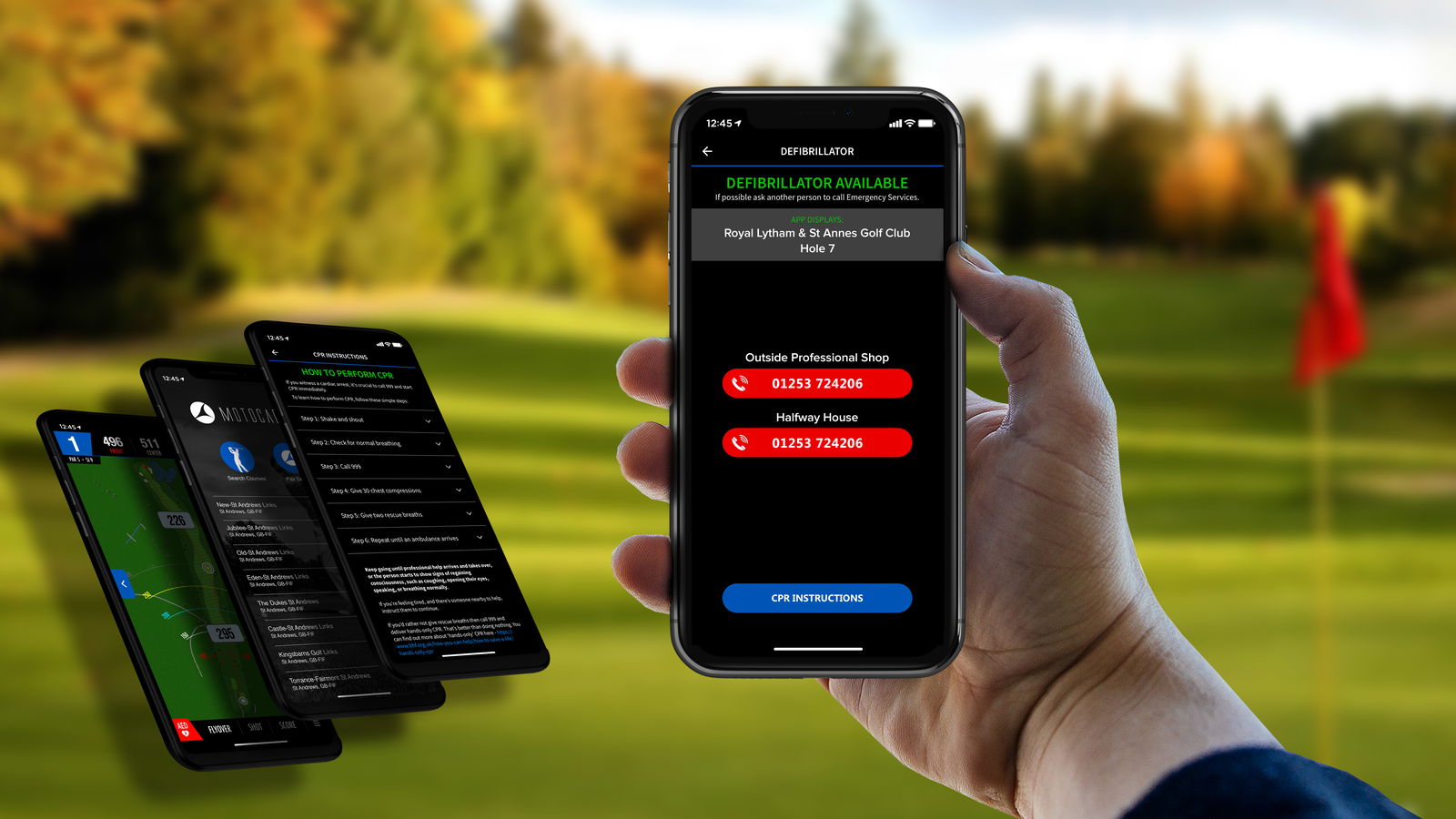 Golfers get lifesaving support from new Motocaddy app